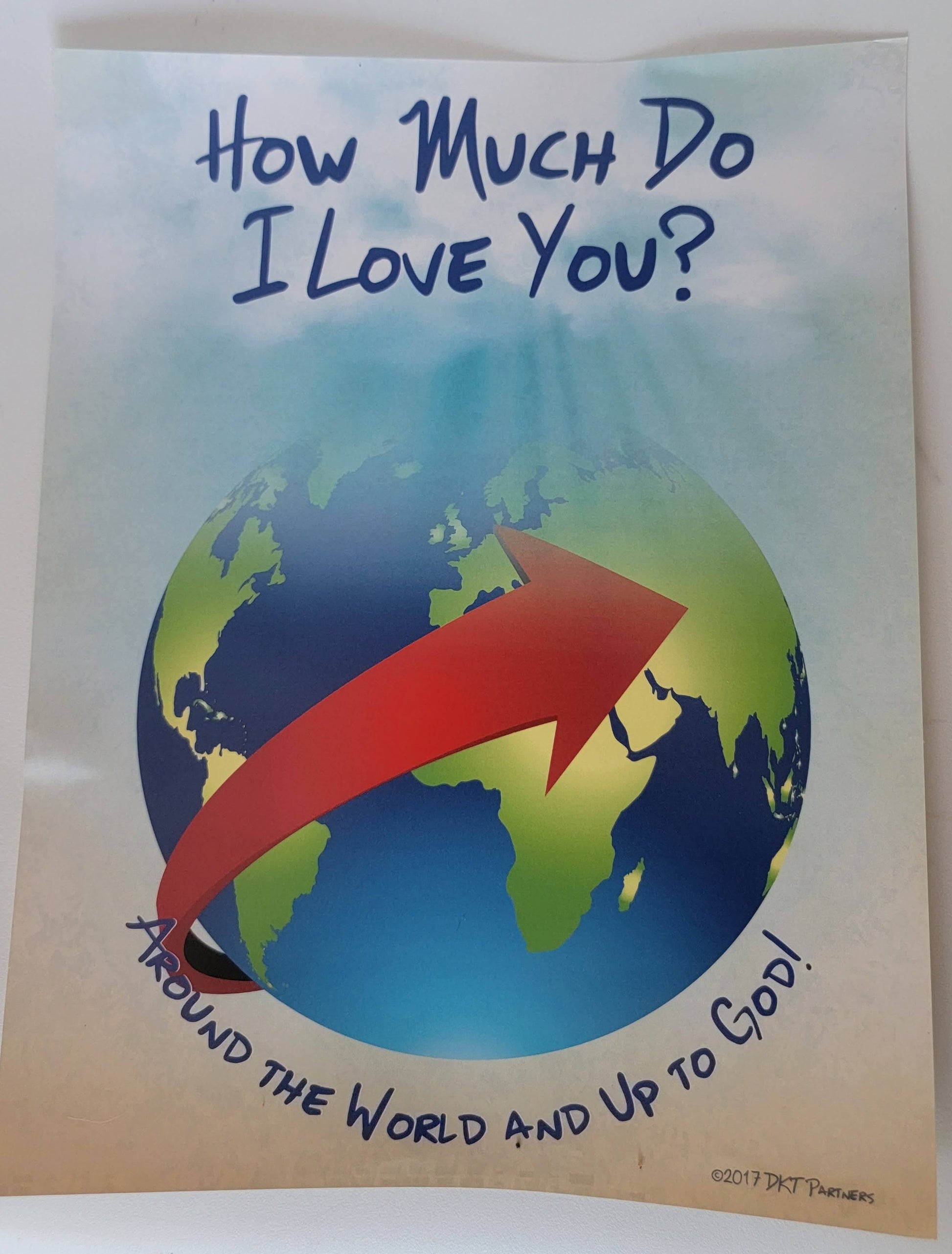 Poster that says "How Much Do I Love You?"