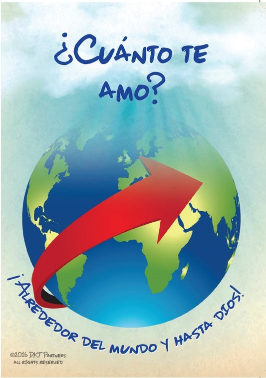 Spanish version of our "How Much Do I Love You?" card. Cuanto te amo?